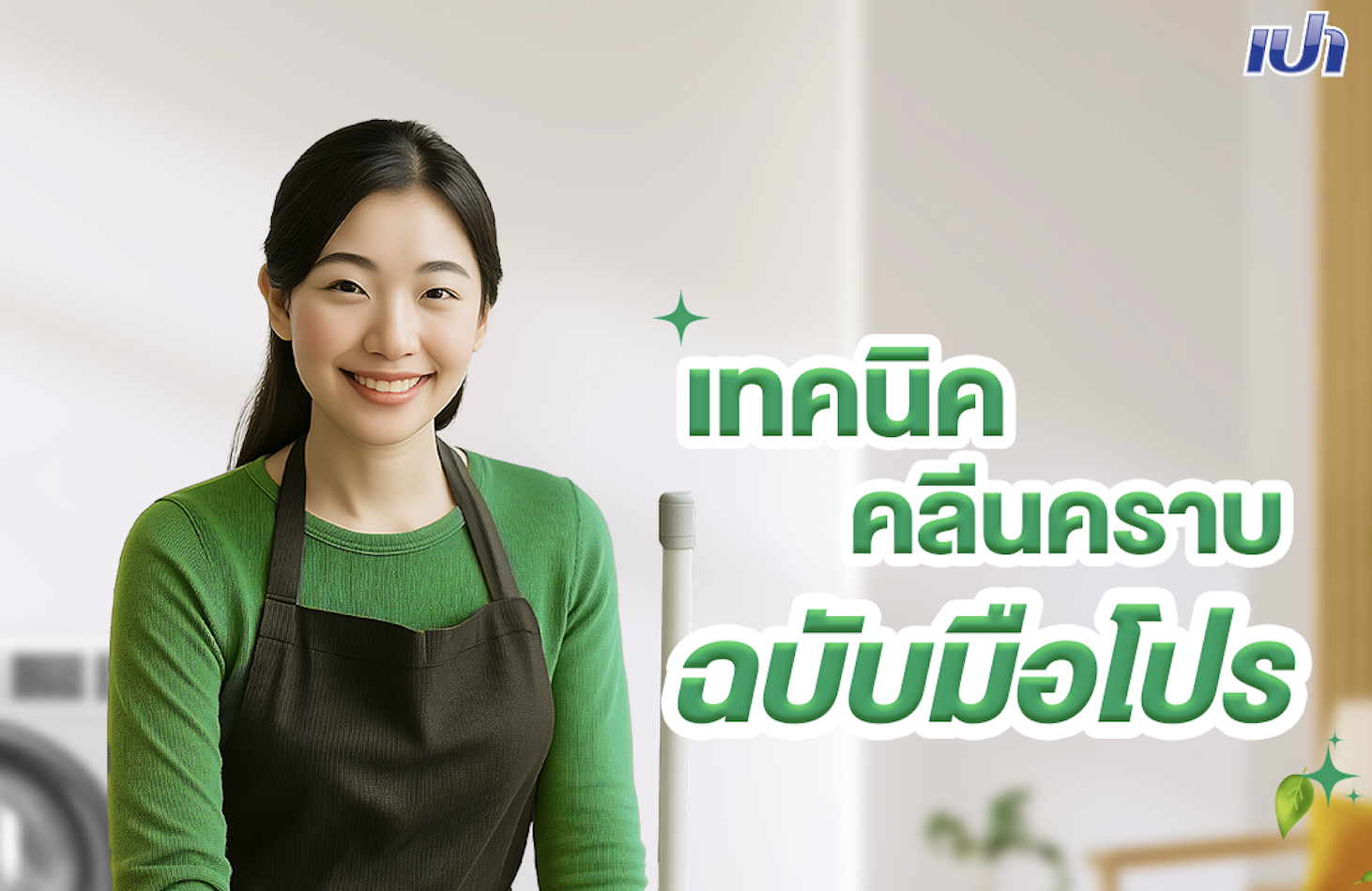 เทคนิคคลีนคราบฉบับมือโปร